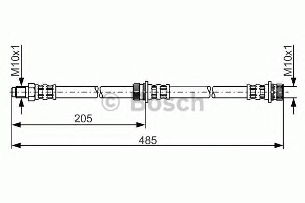 BOSCH 1 987 481 055 Гальмівний шланг BOSCH 1 987 481 055 Гальмівний шланг
