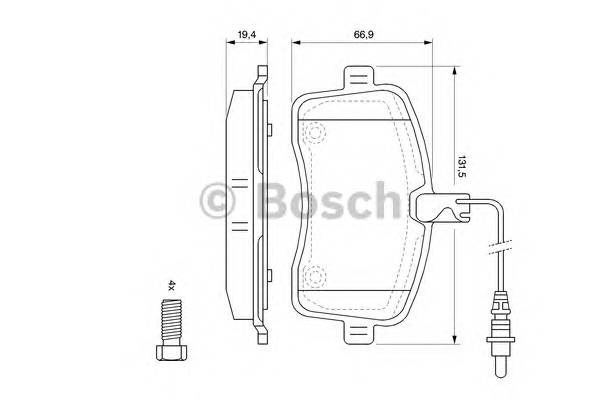 BOSCH 0 986 494 097 Комплект тормозных колодок... BOSCH 0 986 494 097 Комплект тормозных колодок...
