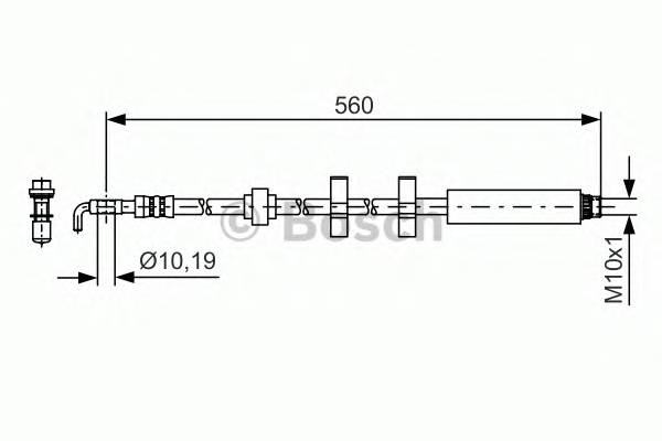 BOSCH 1 987 481 406 Тормозной шланг BOSCH 1 987 481 406 Тормозной шланг
