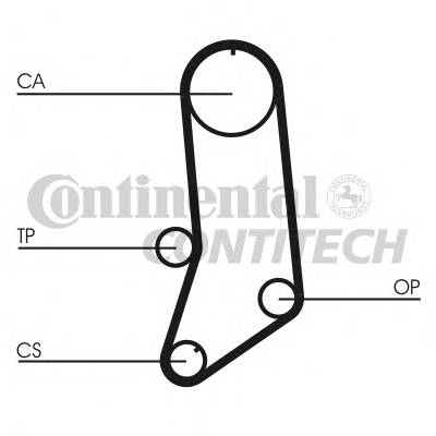CONTITECH CT594 Ремінь ГРМ CONTITECH CT594 Ремінь ГРМ