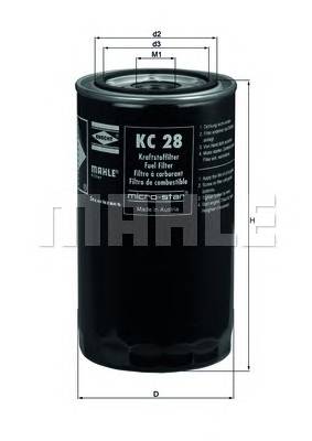 KNECHT KC 28 Паливний фільтр KNECHT KC 28 Паливний фільтр