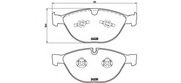 BREMBO P 06 066 Комплект гальмівних колодо... BREMBO P 06 066 Комплект гальмівних колодо...