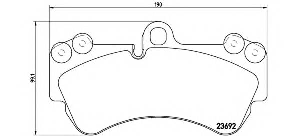 BREMBO P 85 069 Комплект гальмівних колодо... BREMBO P 85 069 Комплект гальмівних колодо...