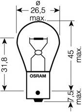 OSRAM 7511 Лампа накаливания, фонарь у
