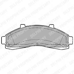 DELPHI LP1625 Комплект тормозных колодок