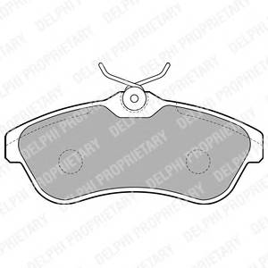 DELPHI LP1715 Комплект тормозных колодок