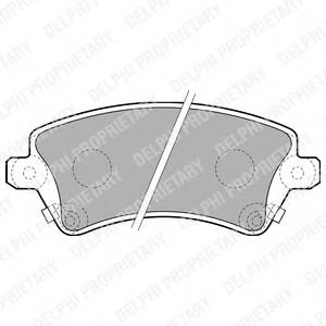 DELPHI LP1737 Комплект тормозных колодок...