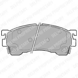 DELPHI LP801 Комплект тормозных колодок
