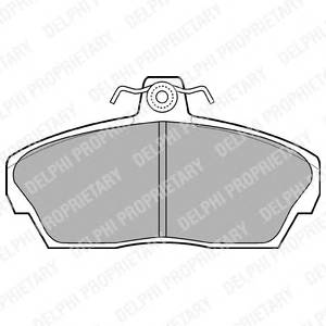 DELPHI LP911 Комплект тормозных колодок