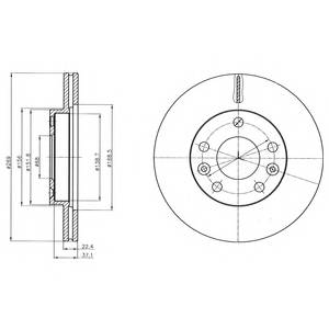 DELPHI BG4455 Тормозной диск DELPHI BG4455 Тормозной диск