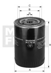 MANN-FILTER W 723/3 Масляный фильтр; Фильтр, Ги... MANN-FILTER W 723/3 Масляный фильтр; Фильтр, Ги...