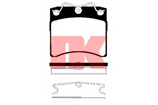 NK 224721 Комплект гальмівних колодо...