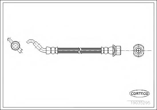 CORTECO 19035295 Тормозной шланг
