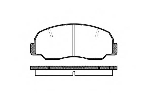 ROADHOUSE 2178.10 Комплект тормозных колодок