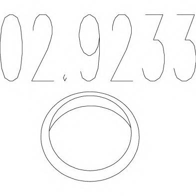 MTS 02.9233 Прокладка, труба выхлопног