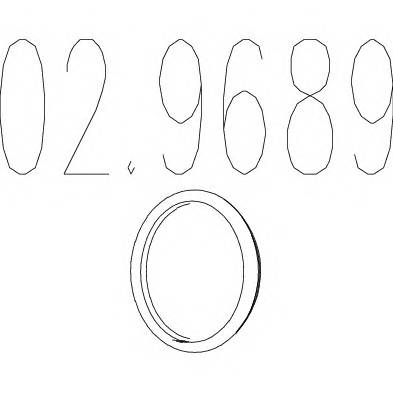 MTS 02.9689 Прокладка, труба выхлопног