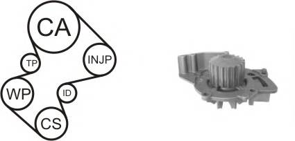 AIRTEX WPK-169002 Водяной насос + комплект зу