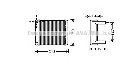 AVA QUALITY COOLING MSA6385 Теплообменник, отопление с