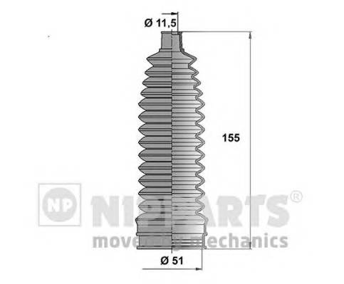 NIPPARTS N2841035 Пильник рульового механізм... NIPPARTS N2841035 Пильник рульового механізм...