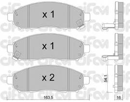 CIFAM 822-743-0 Комплект тормозных колодок... CIFAM 822-743-0 Комплект тормозных колодок...