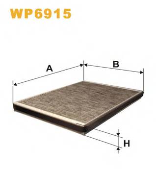 WIX FILTERS WP6915 Фильтр, воздух во внутренно... WIX FILTERS WP6915 Фильтр, воздух во внутренно...