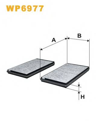 WIX FILTERS WP6977 Фільтр, повітря у внутрішнь... WIX FILTERS WP6977 Фільтр, повітря у внутрішнь...