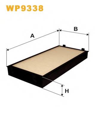 WIX FILTERS WP9338 Фильтр, воздух во внутренно