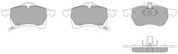 FREMAX FBP-1079 Комплект гальмівних колодо...