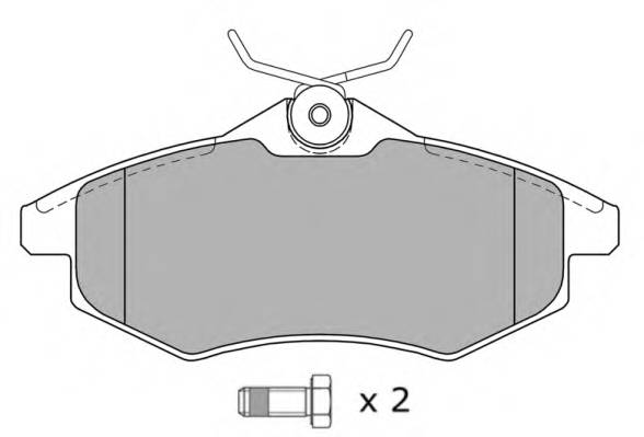 FREMAX FBP-1268 Комплект тормозных колодок