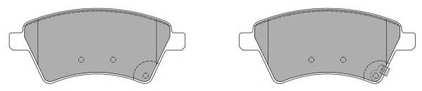 FREMAX FBP-1546 Комплект гальмівних колодо... FREMAX FBP-1546 Комплект гальмівних колодо...