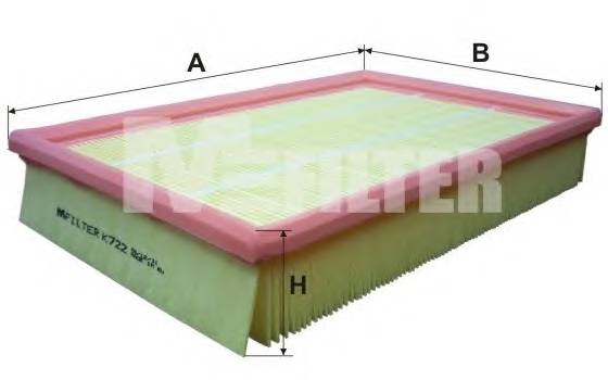 MFILTER K722 Фільтр салону MFILTER K722 Фільтр салону