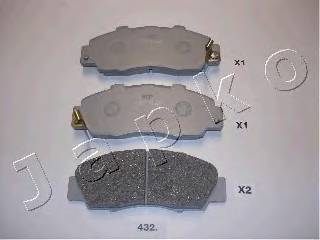 JAPKO 50432 Комплект гальмівних колодо... JAPKO 50432 Комплект гальмівних колодо...