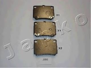 JAPKO 51592 Комплект тормозных колодок... JAPKO 51592 Комплект тормозных колодок...