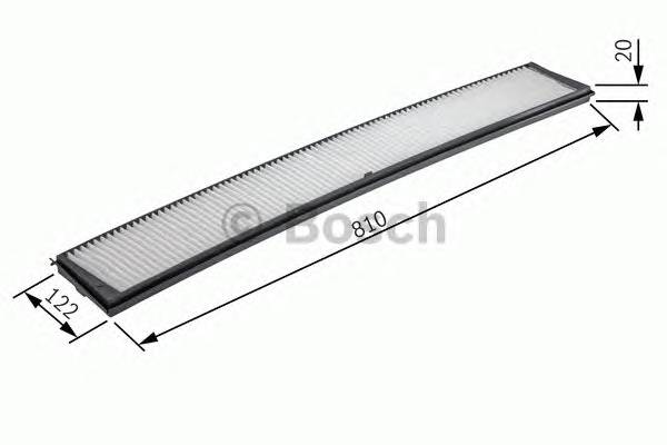 BOSCH 1 987 432 424 Фильтр, воздух во внутренно