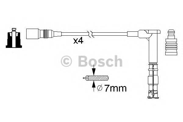 BOSCH 0 986 356 351 Комплект дротів запалюванн... BOSCH 0 986 356 351 Комплект дротів запалюванн...