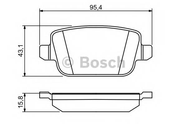 BOSCH 0 986 494 247 Комплект тормозных колодок
