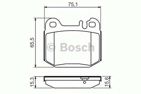 BOSCH 0 986 494 410 Комплект гальмівних колодо... BOSCH 0 986 494 410 Комплект гальмівних колодо...