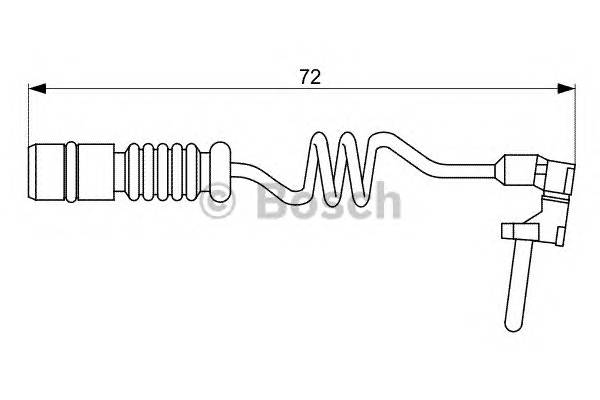 BOSCH 1 987 473 057 Сигнализатор, износ тормоз