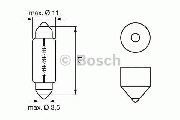 BOSCH 1 987 302 210 Лампа накаливания, фонарь с