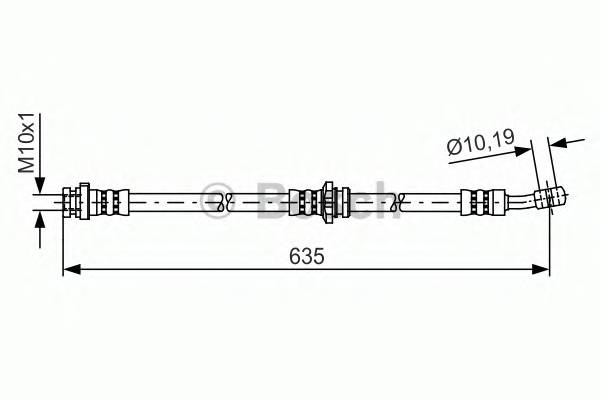 BOSCH 1 987 481 433 Гальмівний шланг