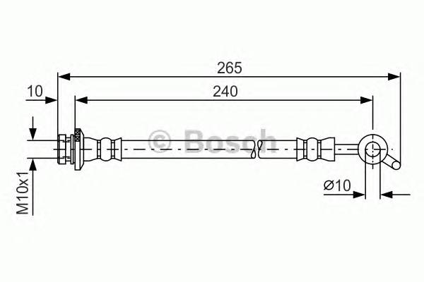 BOSCH 1 987 481 571 Гальмівний шланг BOSCH 1 987 481 571 Гальмівний шланг