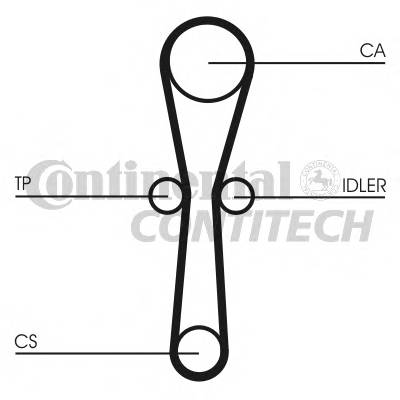 CONTITECH CT1041K1 Комплект ремня ГРМ CONTITECH CT1041K1 Комплект ремня ГРМ