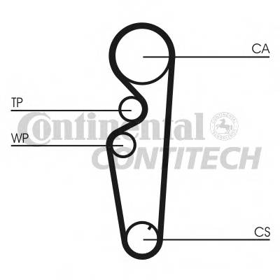 CONTITECH CT878 Ремінь ГРМ CONTITECH CT878 Ремінь ГРМ