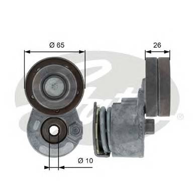 GATES T38468 Натяжной ролик, поликлинов