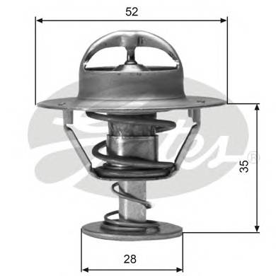 GATES TH04382G1 Термостат, охлаждающая жид