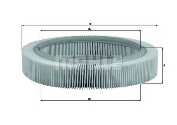 KNECHT LX 209 Повітряний фільтр KNECHT LX 209 Повітряний фільтр
