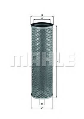 KNECHT LX 732 Воздушный фильтр