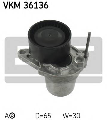 SKF VKM 36136 Натяжной ролик, поликлинов
