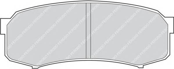 FERODO FDB1021 Комплект тормозных колодок