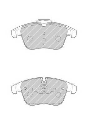 FERODO FDB4498 Комплект гальмівних колодо... FERODO FDB4498 Комплект гальмівних колодо...